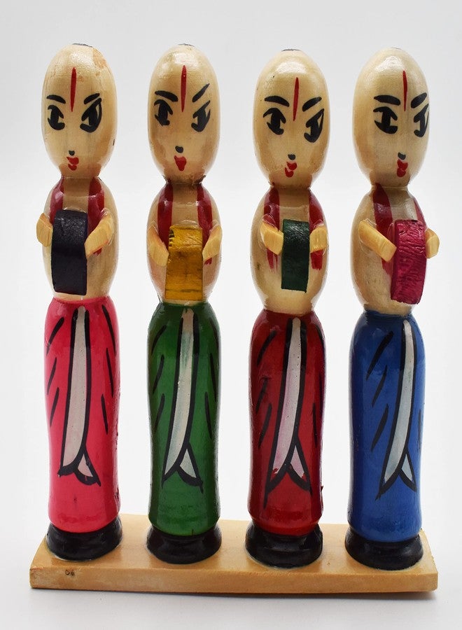 justhandmade Wooden Musical Band Set | Golu Bommai | Home Decor Showpiece | Gift (JHMMBS101) - Image 5
